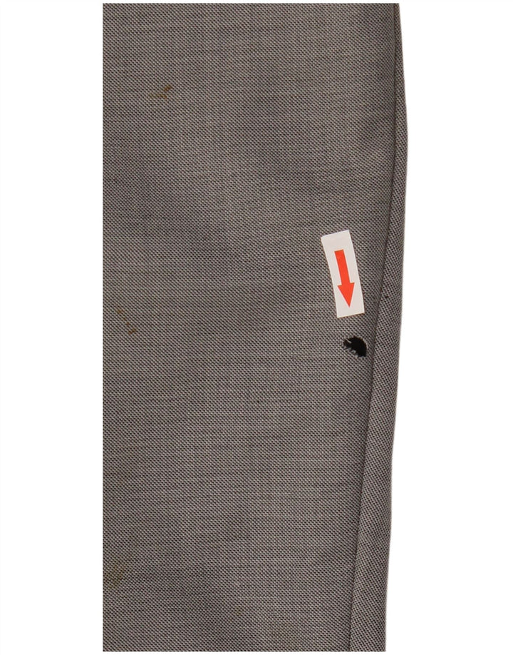 Pantaloni da abito affusolati da uomo Marks & Spencer W44 L31 lana grigia