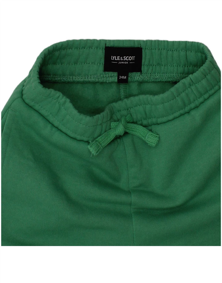 Pantaloni della tuta da bambina Lyle & Scott 18-24 mesi in cotone verde