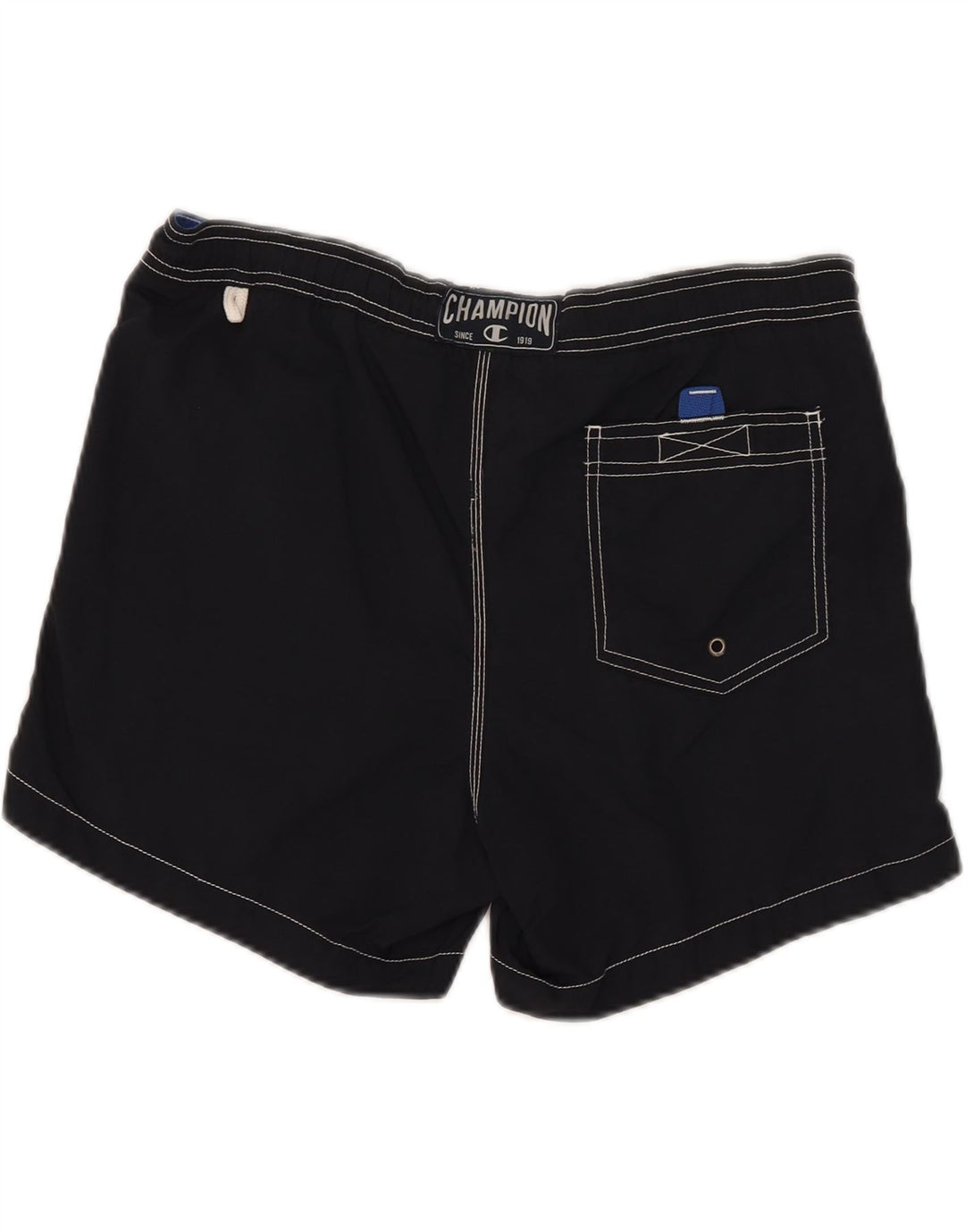 Pantaloncini da bagno da uomo Champion medi neri