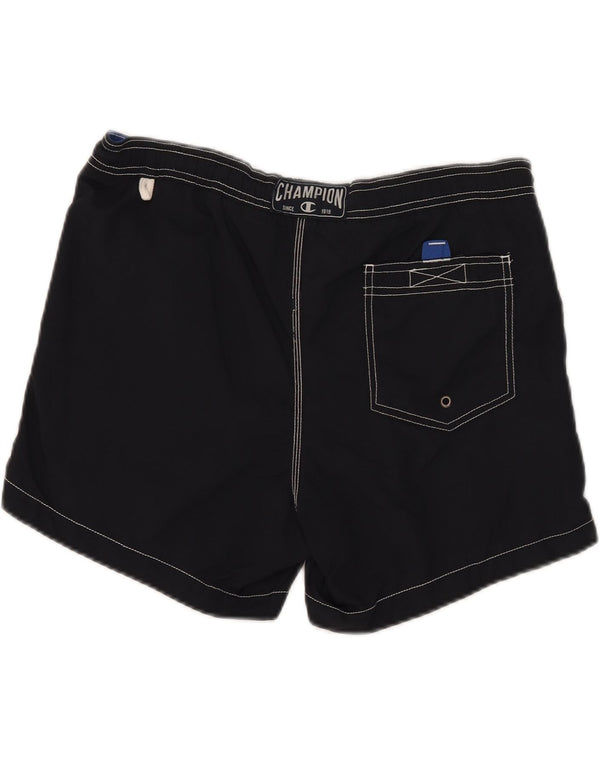 Pantaloncini da bagno da uomo Champion medi neri