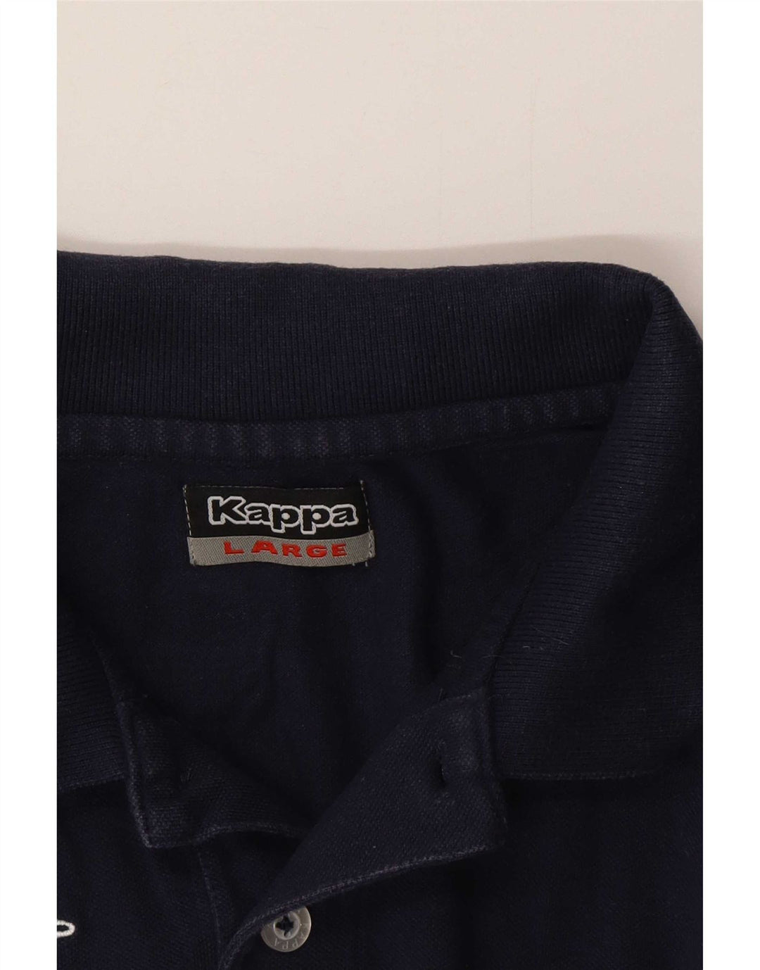 Polo grafica da uomo Kappa Large blu navy