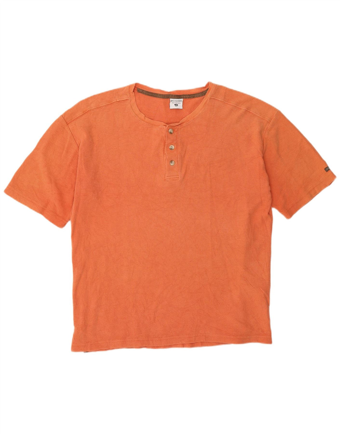 Maglietta regolare da uomo Columbia Top in cotone arancione medio