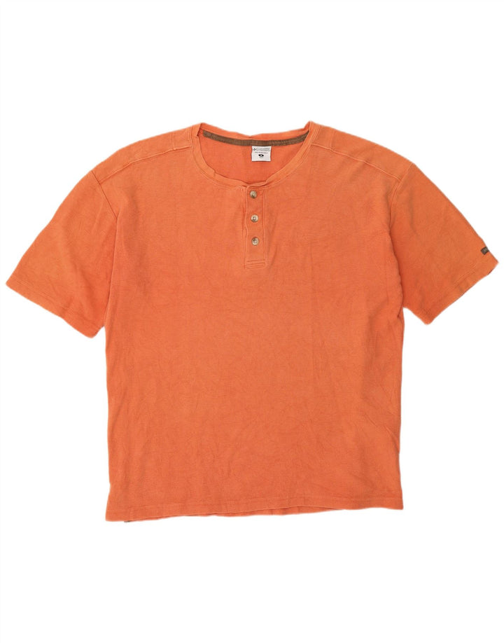 Maglietta regolare da uomo Columbia Top in cotone arancione medio