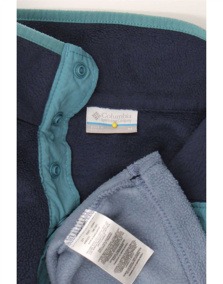 Maglione Columbia da uomo con zip e collo color block blu navy medio