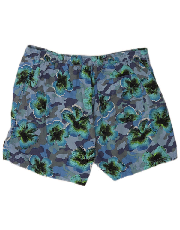 Maui and Sons Pantaloncini da bagno regolari da uomo XL Blu floreale in poliammide