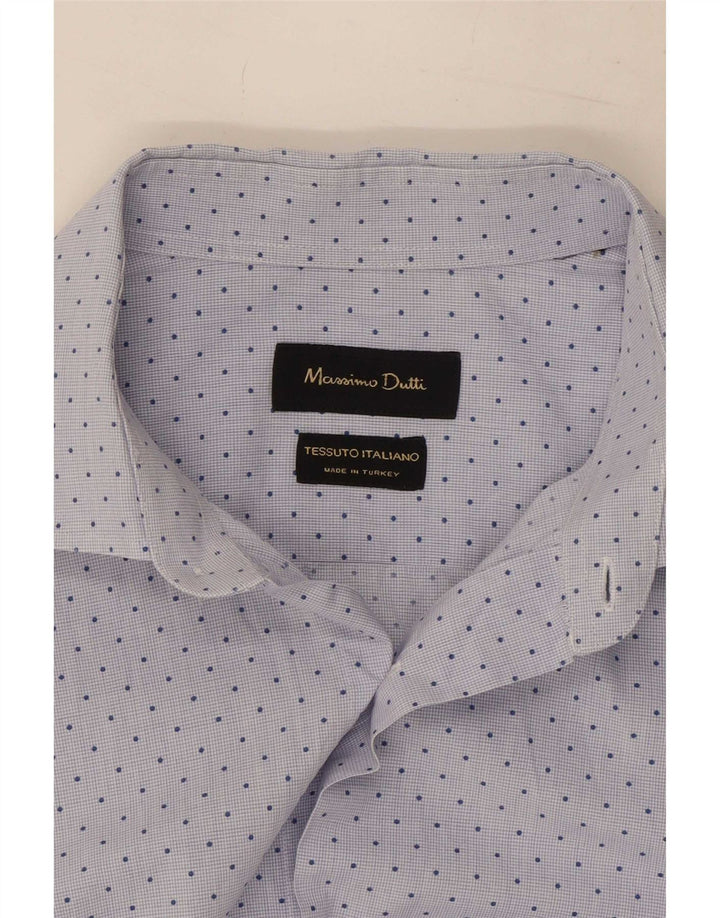 Camicia Uomo Massimo Dutti Blu Medio Maculato