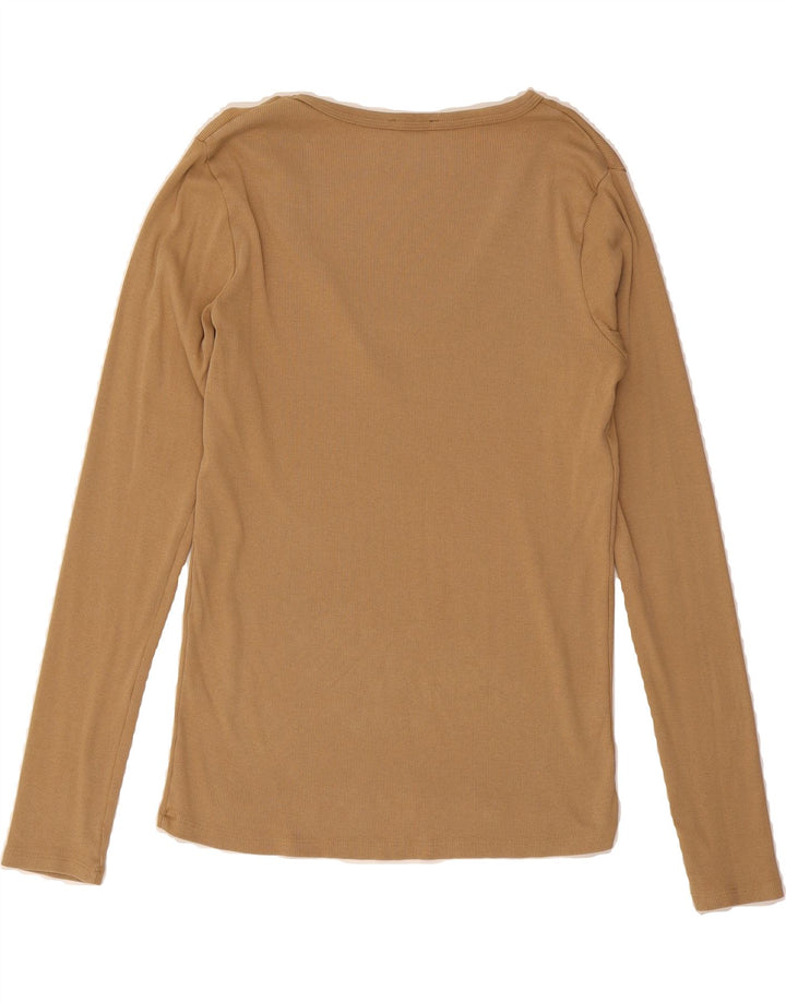 ZARA Womens Top Long Sleeve UK 18 XL Brown Vintage Zara and Second-Hand Zara from Messina Hembry 
