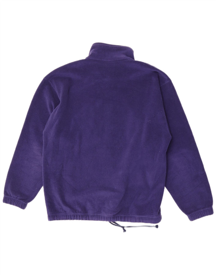 Maglione in pile da uomo con collo con zip Sergio Tacchini grande viola