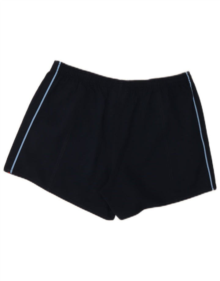Pantaloncini sportivi Reebok da donna UK 12 Medium Blu Navy Poliestere