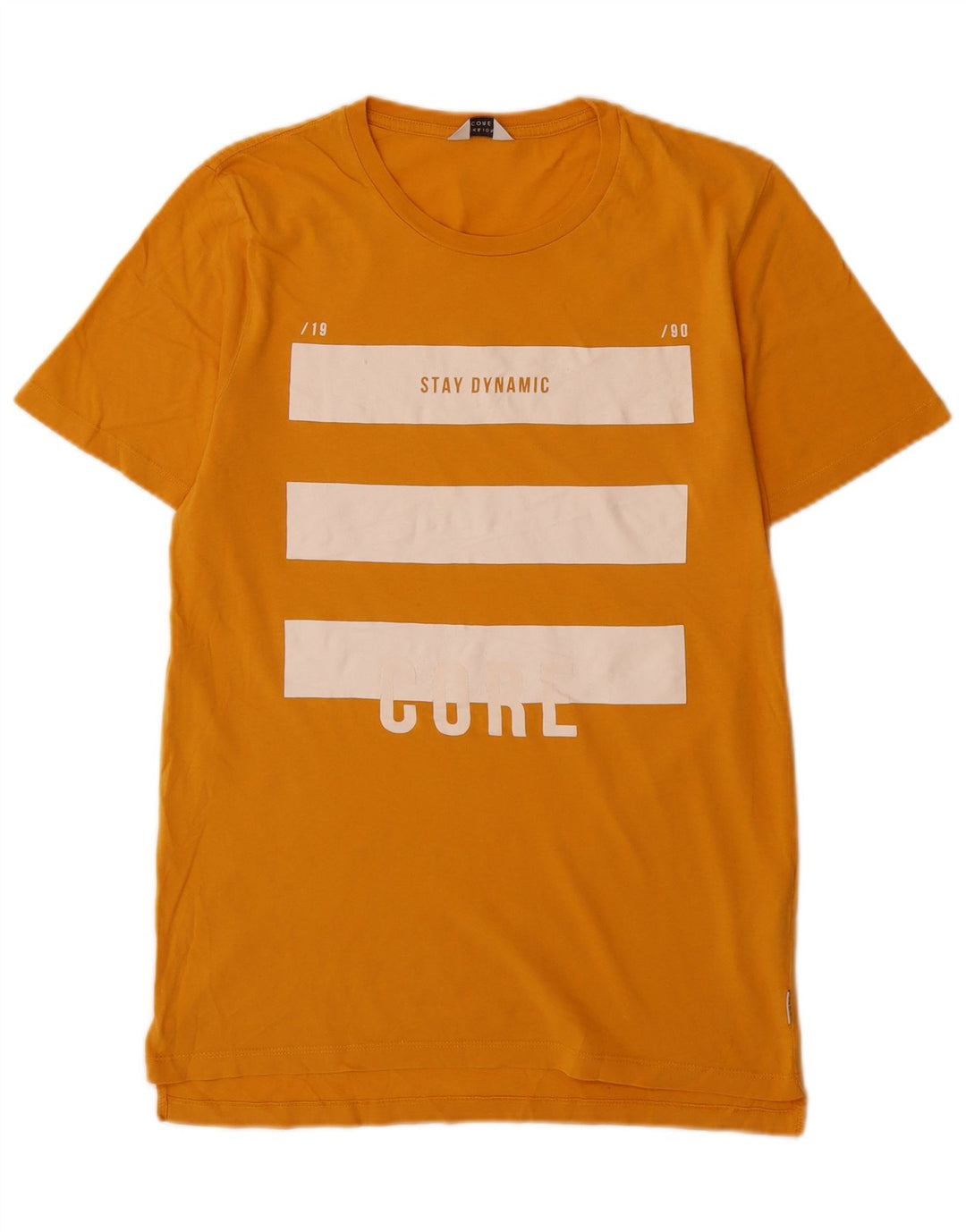 T-shirt grafica da uomo Jack & Jones Top in cotone giallo medio