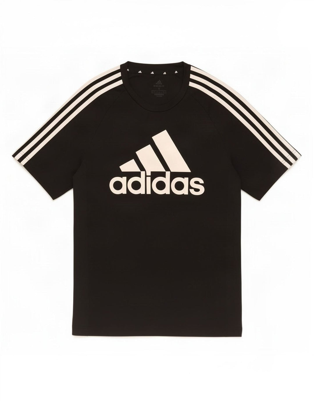 T-shirt grafica Adidas Aeroready da uomo, piccola, in poliestere nero