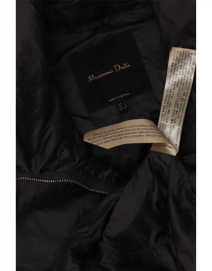 Giacca imbottita da donna Massimo Dutti UK 10 piccola in nylon blu navy