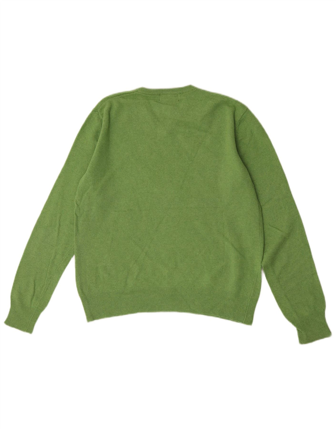 Maglione Kappa da uomo vestibilità regolare con scollo a V piccolo verde lana d'agnello