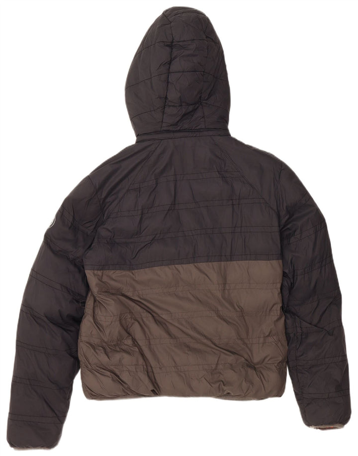 Giacca imbottita con cappuccio MICHAEL KORS per ragazzi 15-16 anni Nylon color block grigio