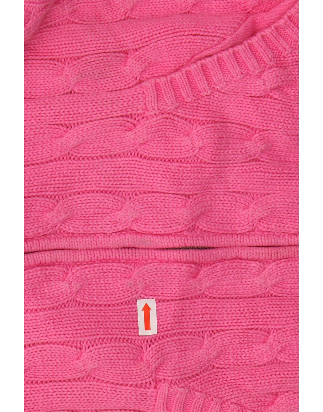 Maglione cardigan corto con cappuccio da donna Ralph Lauren UK 16 grande cotone rosa