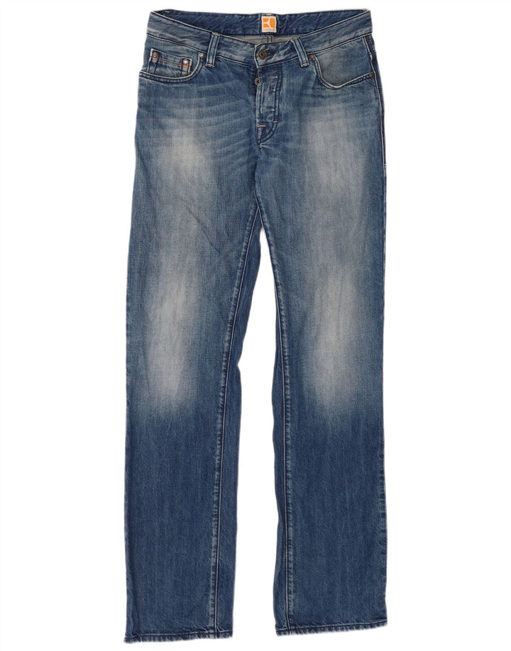 Jeans dritti da uomo Hugo Boss W31 L34 cotone blu