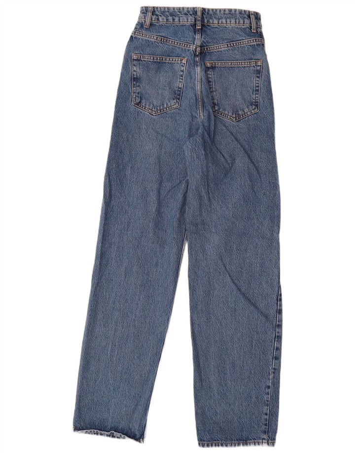 Jeans dritti da donna Topshop W26 L30 cotone blu