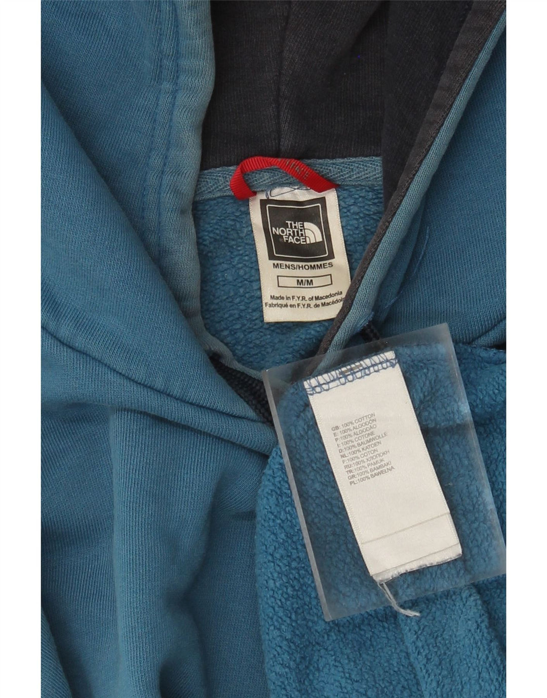 Felpa con cappuccio grafica da uomo The North Face in cotone blu medio