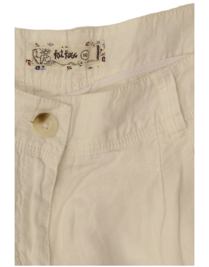 Pantaloni Capri da uomo Fat Face UK 10 Small W32 L23 Bianco
