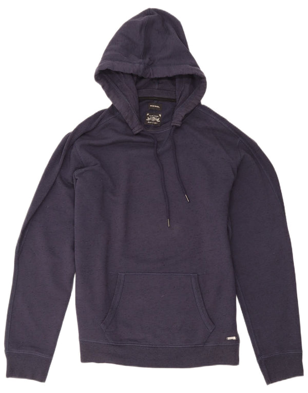 Diesel Mens Hoodie Jumper XL Navy Blue Cotton