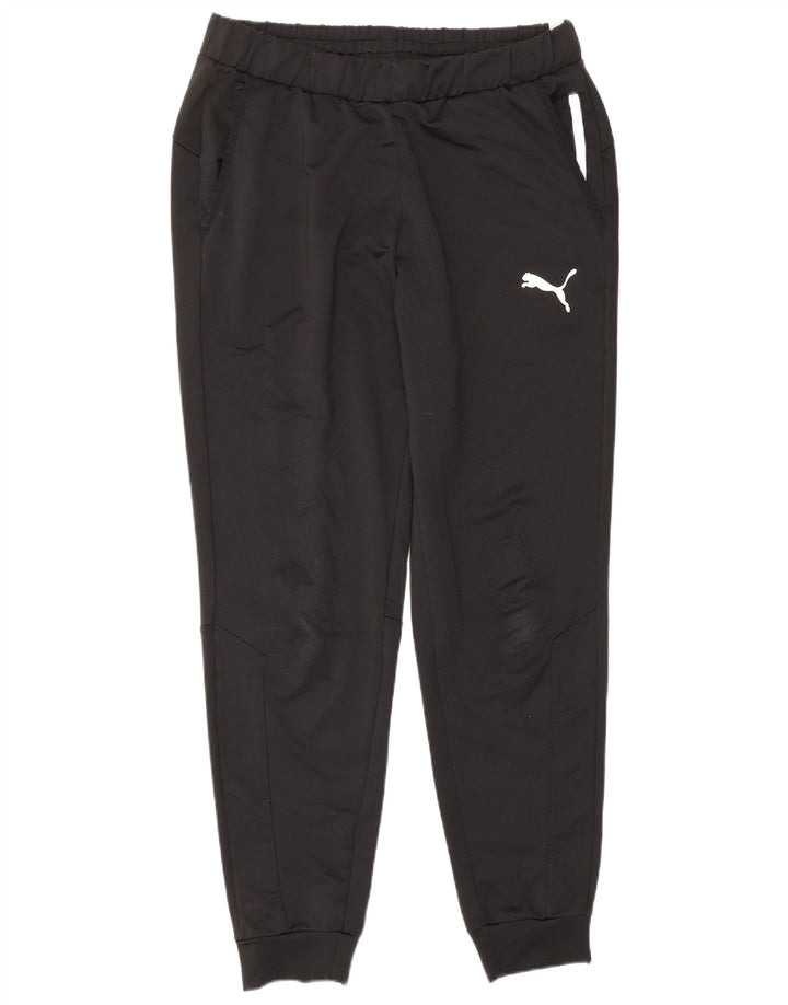 Pantaloni da tuta da uomo Puma Joggers grandi neri in poliestere sportivo