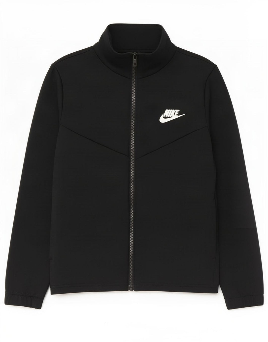 Giacca superiore della tuta grafica da ragazzo Nike 10-11 anni poliestere nero medio