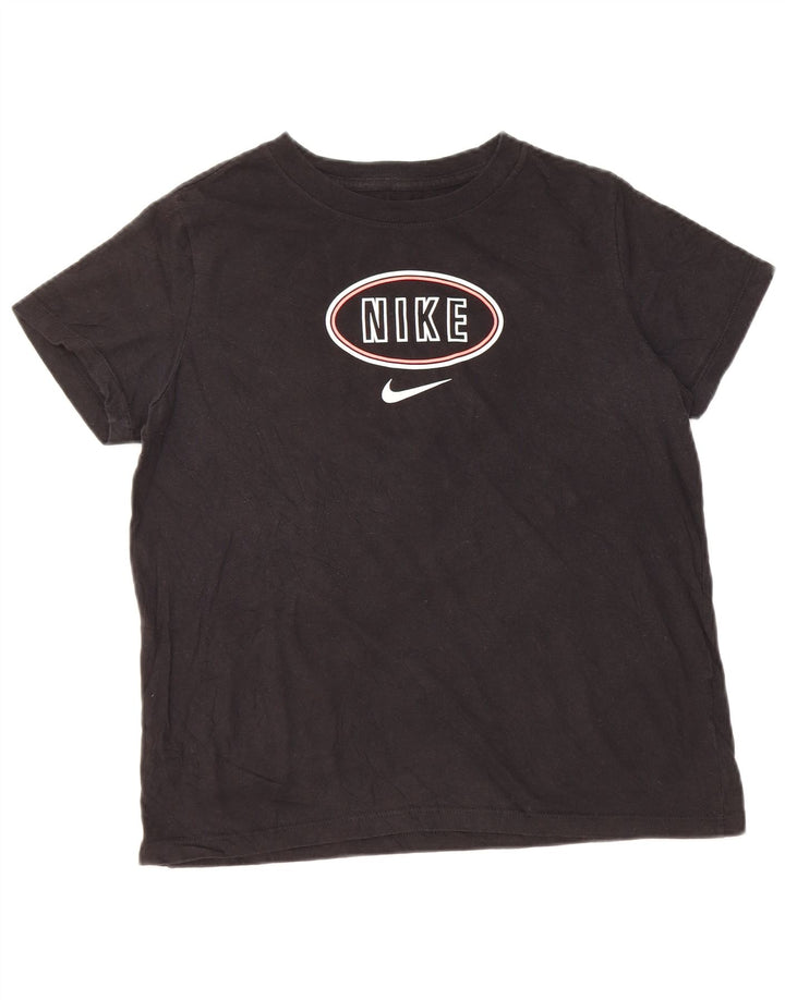 T-shirt grafica NIKE per bambina 13-14 anni XL in cotone nero