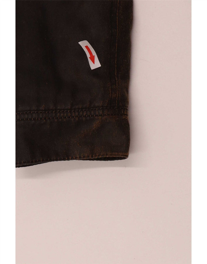 Giacca da donna in cotone cerato Obey UK 14 Cotone marrone medio