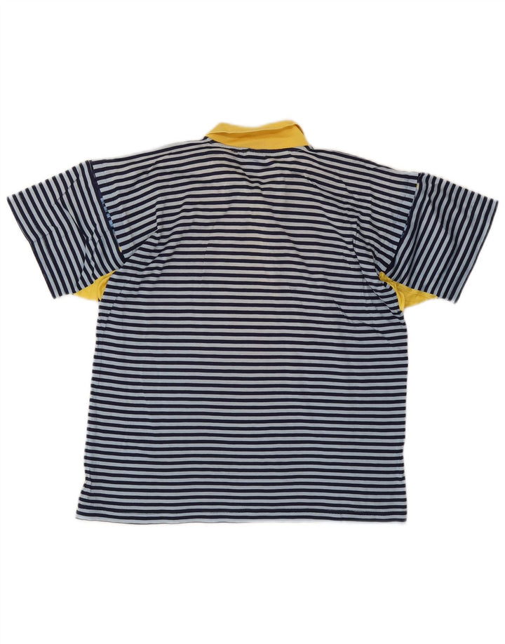 Polo Diadora Uomo IT 48 Small Blu a Righe