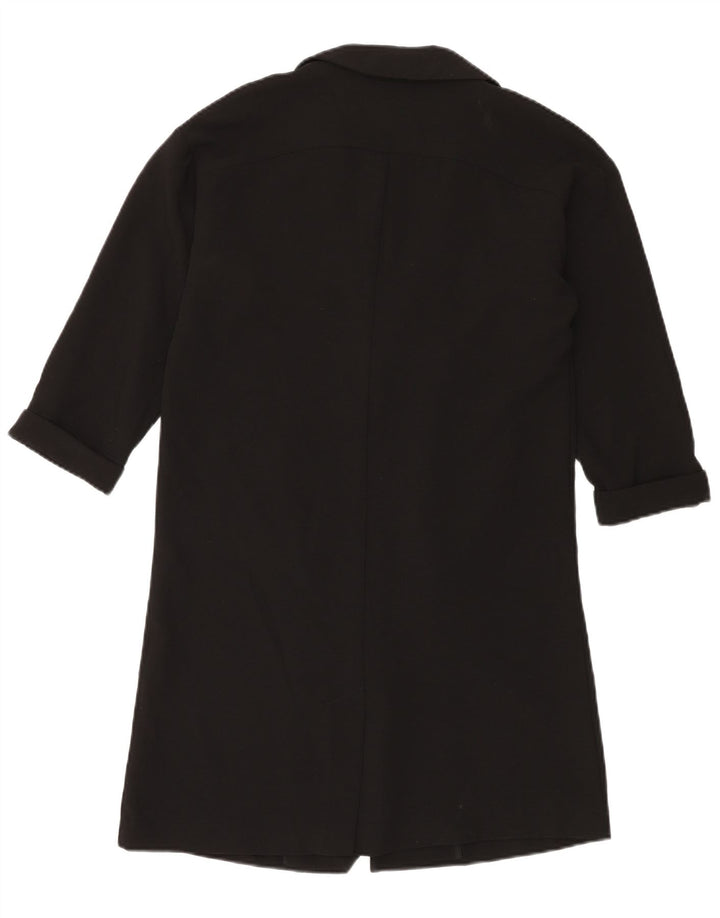 Giacca blazer oversize lunga da donna Topshop UK 10 piccola nera