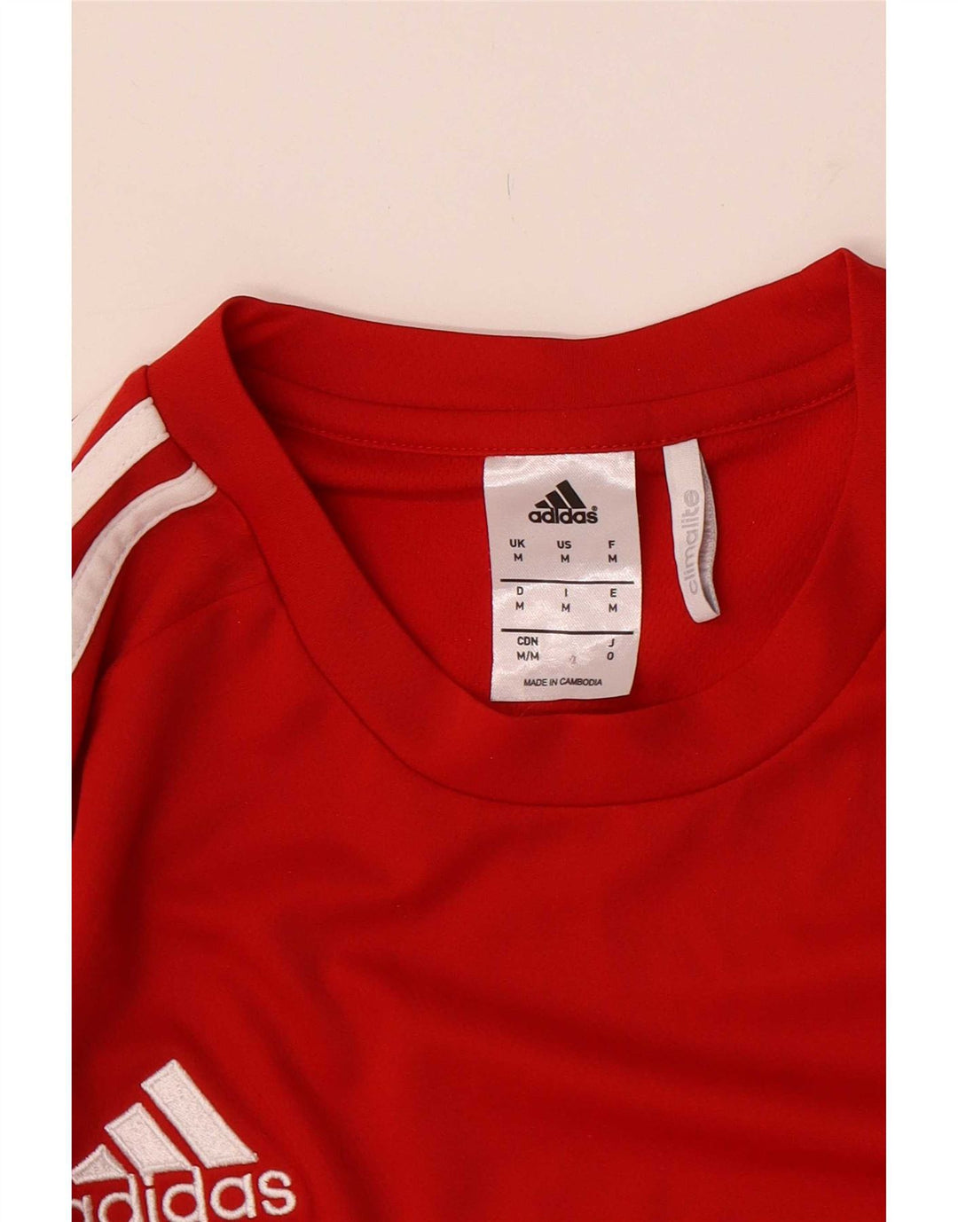 Adidas Uomo Climalite Medium Rosso Colourblock Poliestere