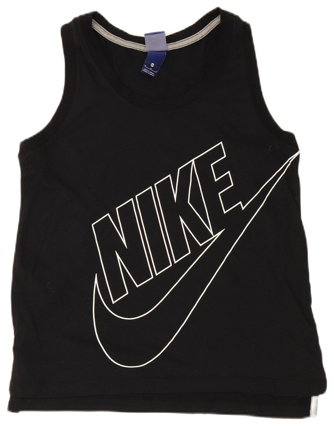 Canotta grafica Nike da donna UK 14 medio nera