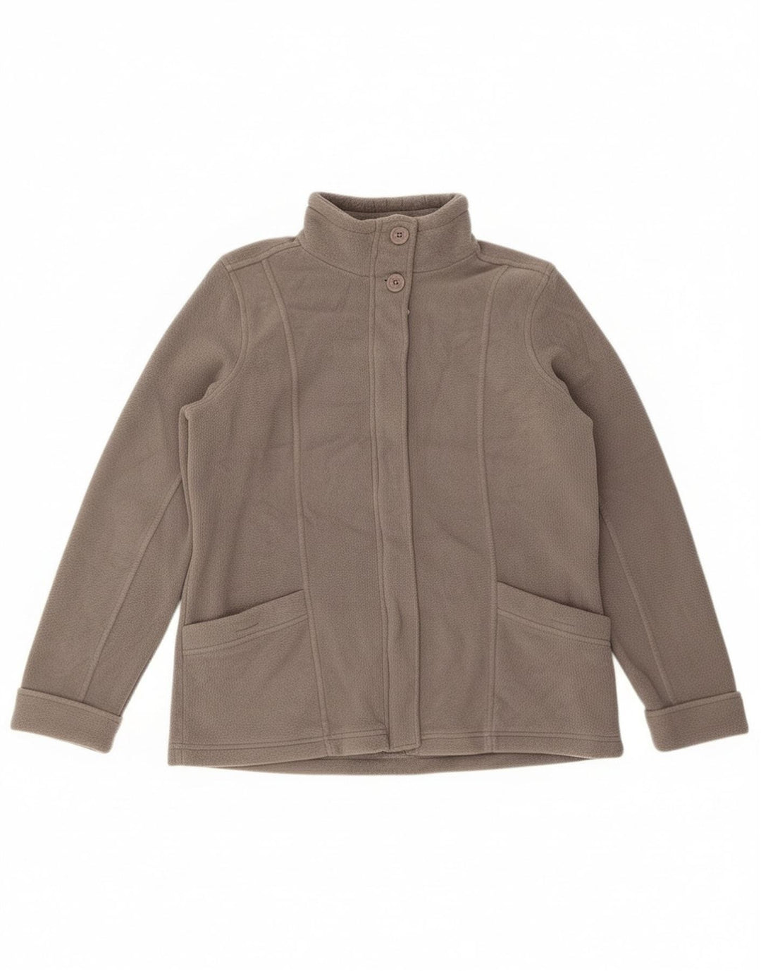 Giacca in pile oversize da donna Marks & Spencer UK 12 Poliestere grigio medio