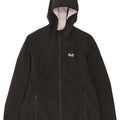 Giacca a vento con cappuccio da donna Jack Wolfskin UK 14/16 grande nera