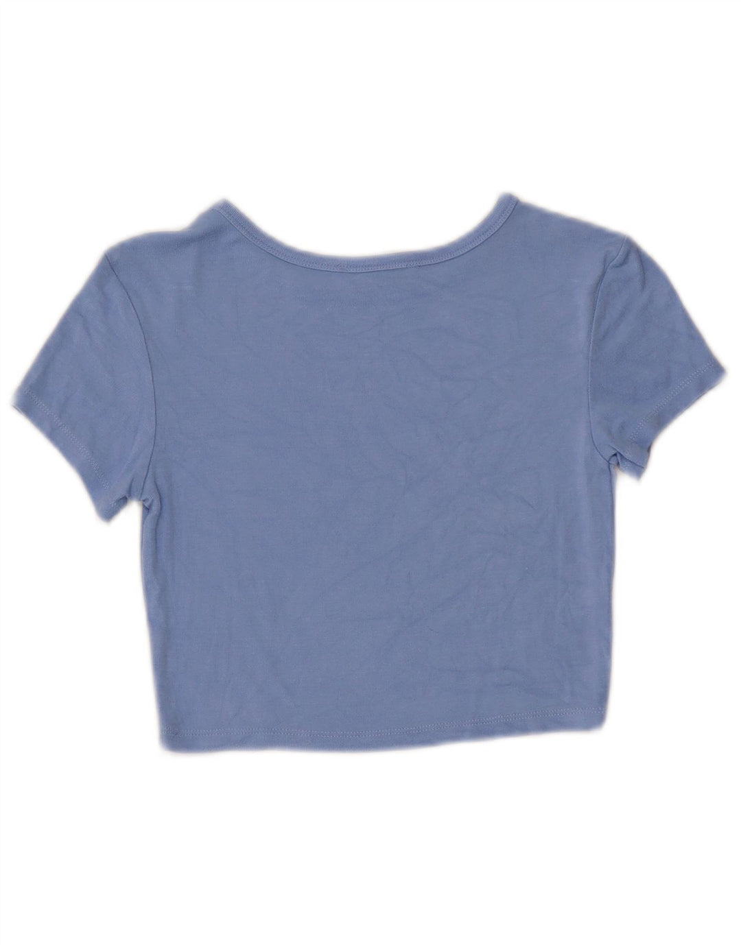 T-shirt corta da donna Zara UK 12 blu medio