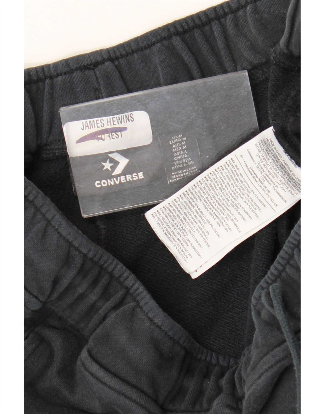Converse Pantaloni da tuta cargo da uomo Joggers medi in cotone blu navy