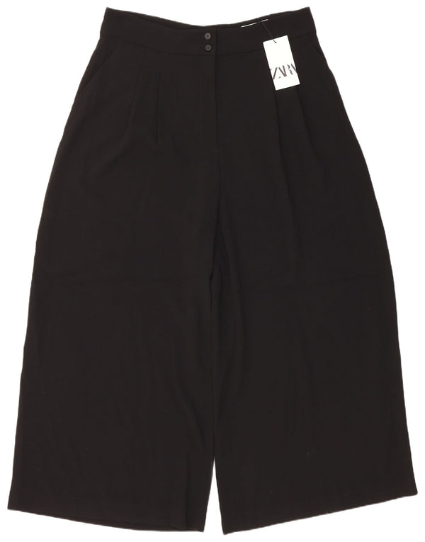 Pantaloni corti con pegging da donna Zara 2XL W34 L28 poliestere nero