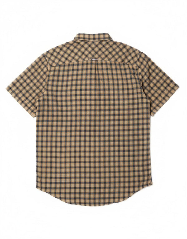 Camicia a maniche corte da uomo Timberland Earthkeepers piccolo quadretto giallo