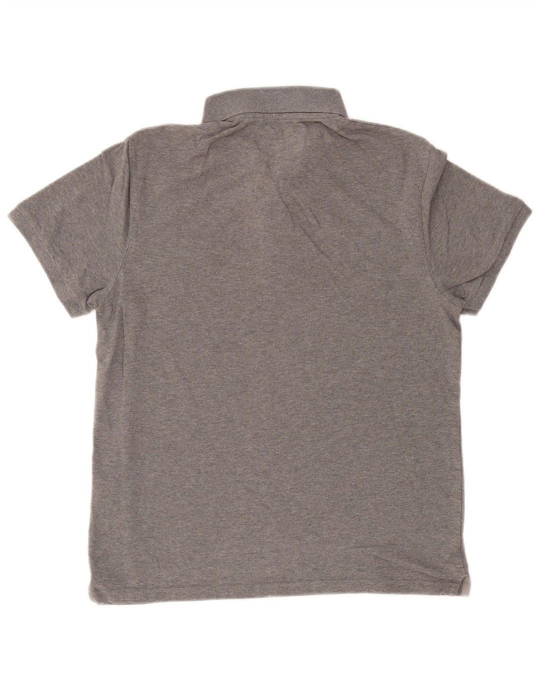 Polo da uomo Lyle & Scott in cotone chiazzato grigio medio
