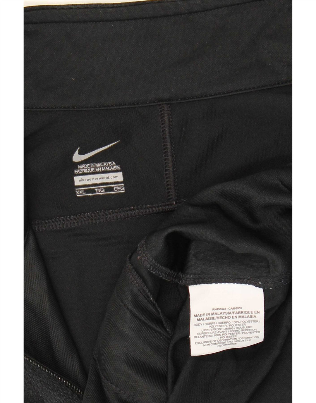 Giacca superiore della tuta da uomo Nike 2XL poliestere nero