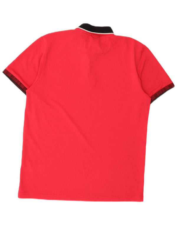 Polo da uomo Hugo Boss XL in cotone rosso