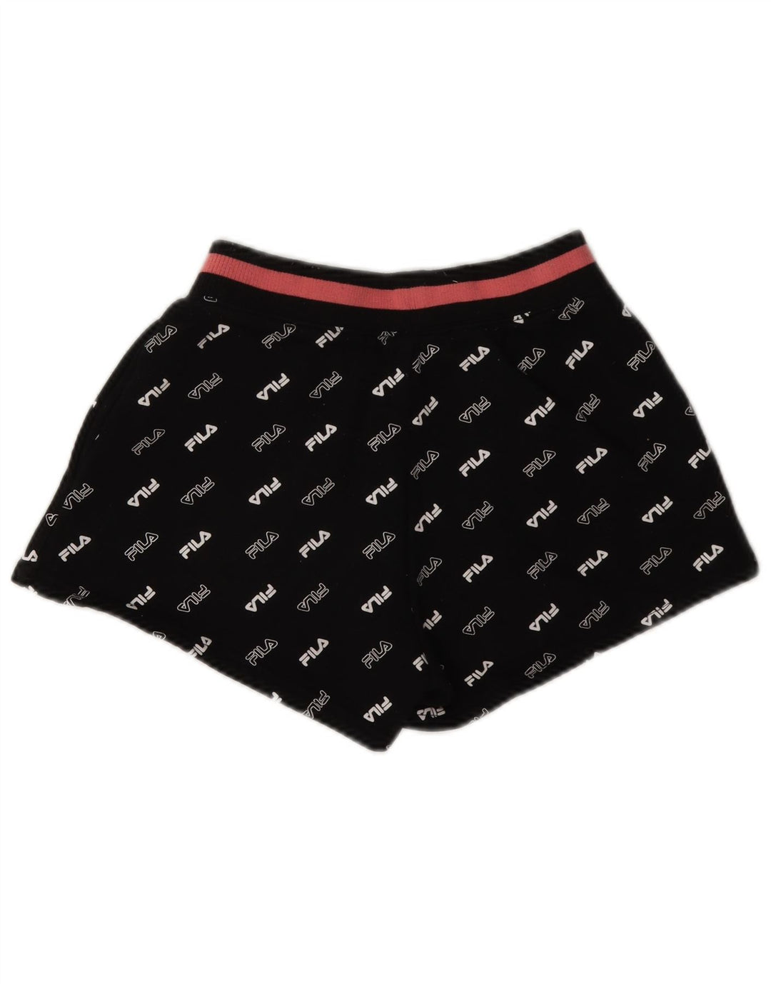 Pantaloncini sportivi grafici da donna Fila UK 6 XS poliestere nero