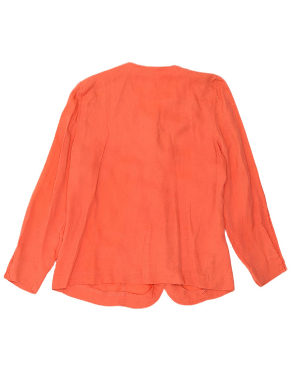 Giacca Blazer a 5 Bottoni da Donna Domina IT 48 XL Seta Arancione