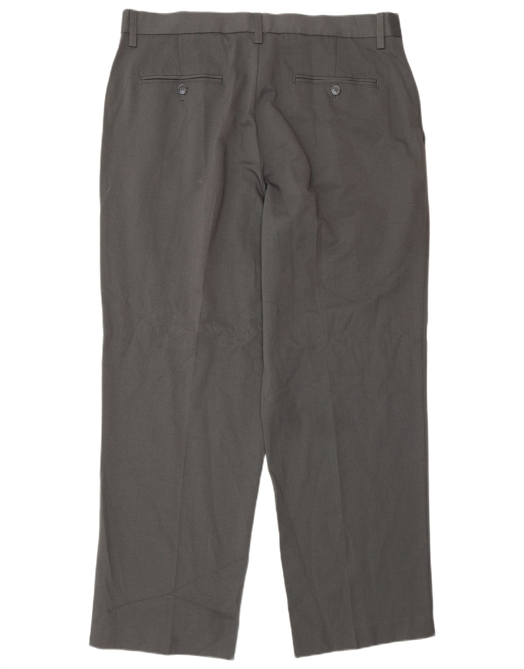 Pantaloni da abito dritti da uomo Izod W36 L30 poliestere grigio