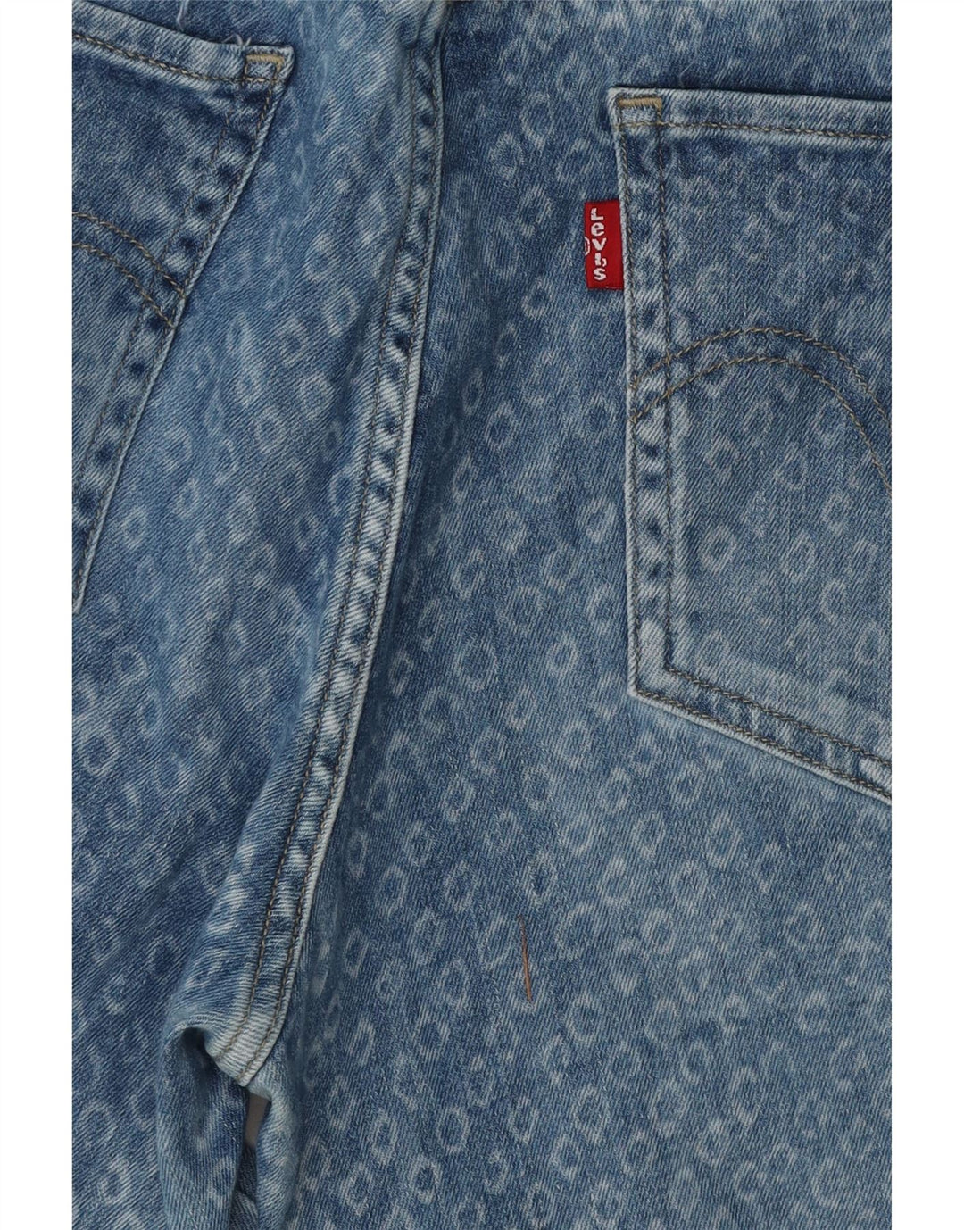 LEVI'S Womens Mid Rise Skinny Jeans W30 L26 Blue Spotted Vintage Levi's and Second-Hand Levi's from Messina Hembry 