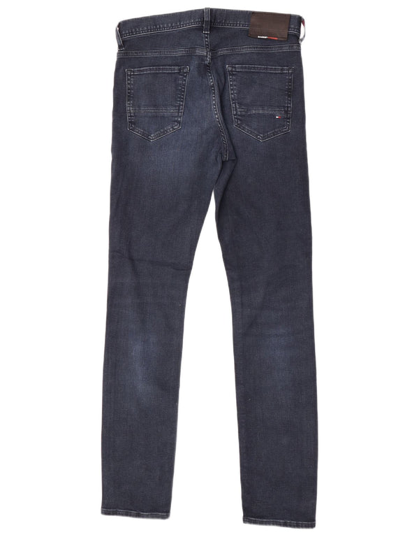 Tommy Hilfiger Uomo Bleecker Slim Jeans W30 L32 Blu Navy Cotone