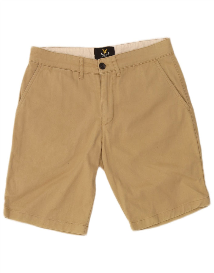 Pantaloncini chino da uomo Lyle & Scott W30 cotone beige medio