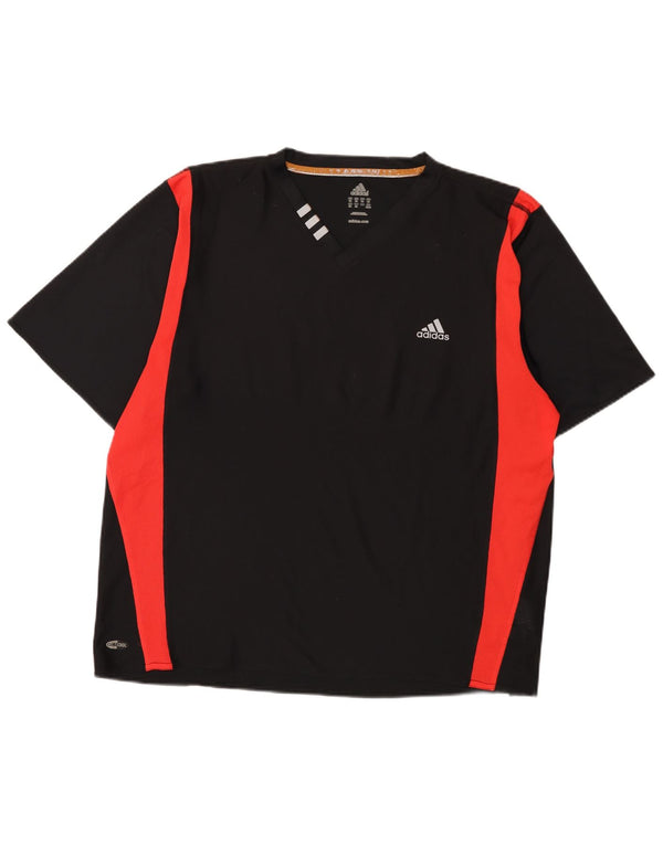 T-shirt ADIDAS da uomo Climacool 2XL Poliestere color block nero