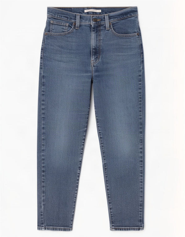 Jeans affusolati a vita alta Mom da donna Levi's W27 L27 cotone blu