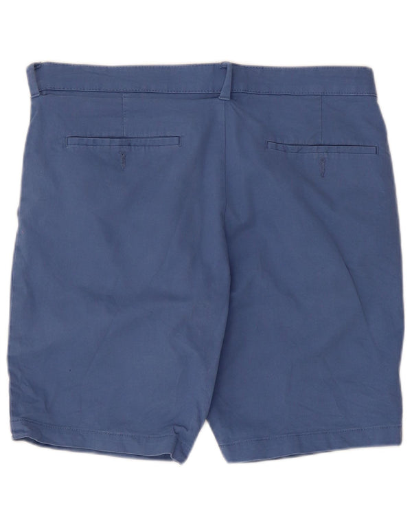 Marks & Spencer Mens Chino Shorts W32 Medium  Blue Cotton